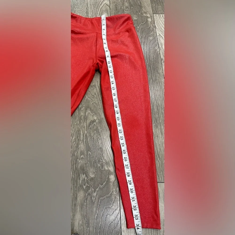 🍒Nanette Lepore Play Compression Leggings – Cranberry Sparkle 🍒 - Picture 4 of 9